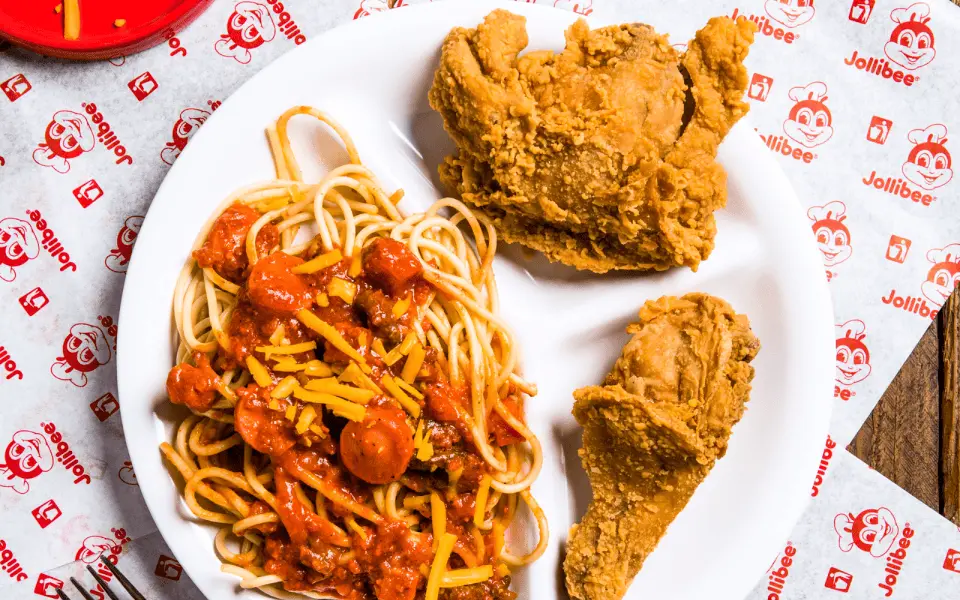 Chickenjoy with Jolly Spaghetti